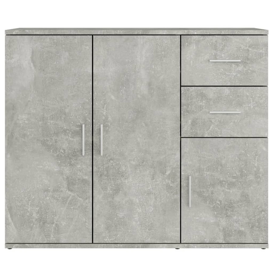 Dressoir 9X29,5X75 Cm Bewerkt Hout Betongrijs