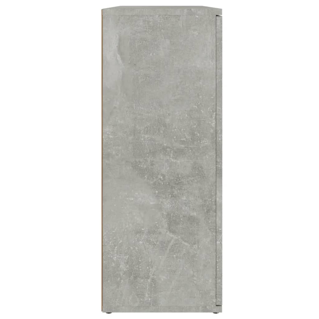 Dressoir 9X29,5X75 Cm Bewerkt Hout Betongrijs