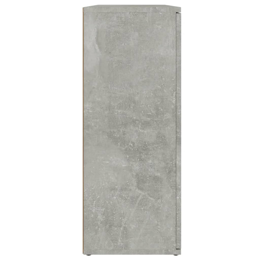 Dressoir 9X29,5X75 Cm Bewerkt Hout Betongrijs
