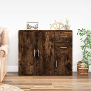 Dressoir 91x29,5x75 cm bewerkt hout gerookt eiken