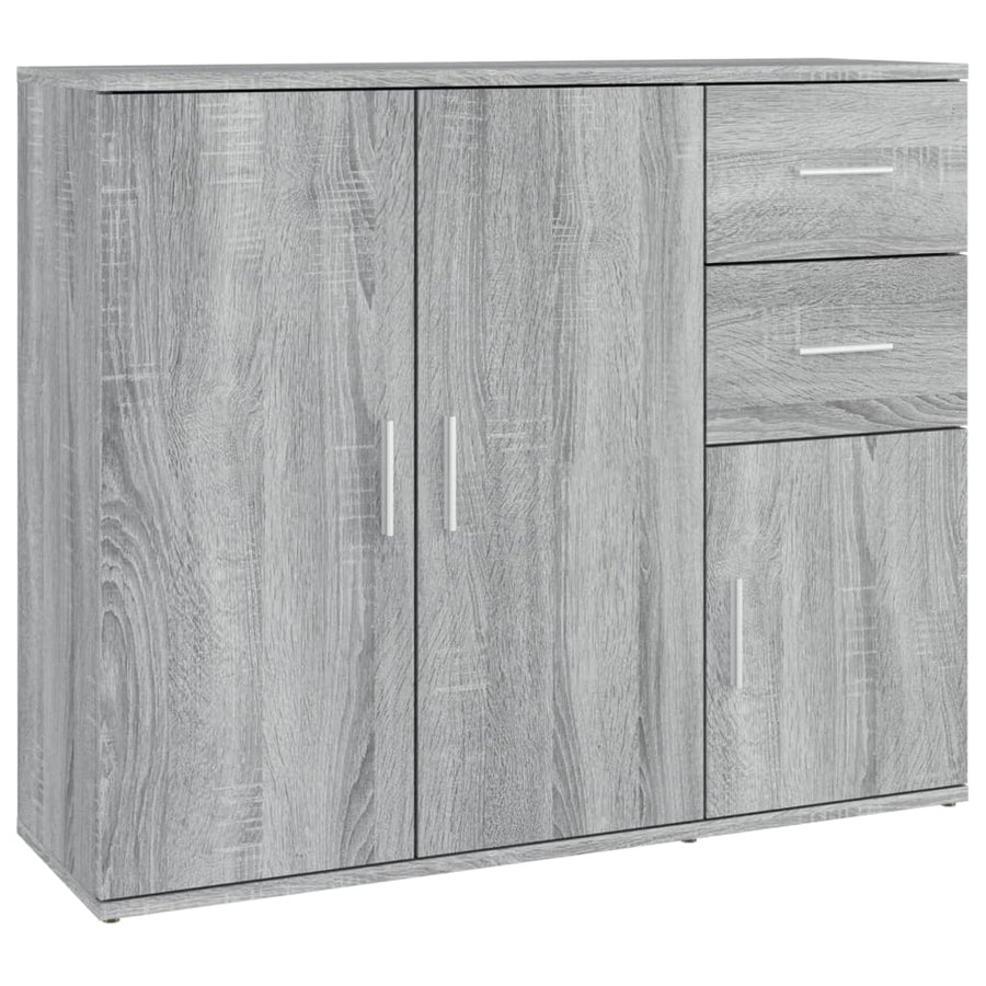 Dressoir 9X29,5X75 Cm Bewerkt Hout Eikenkleurig Grijs sonoma