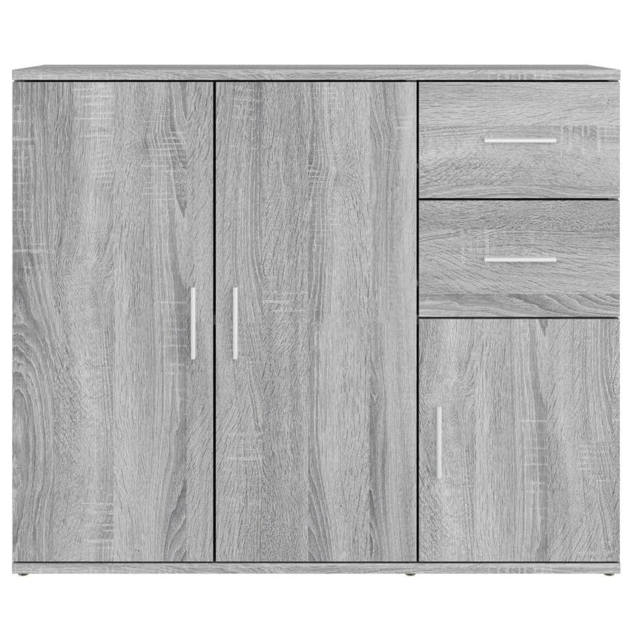 Dressoir 9X29,5X75 Cm Bewerkt Hout Eikenkleurig Grijs sonoma