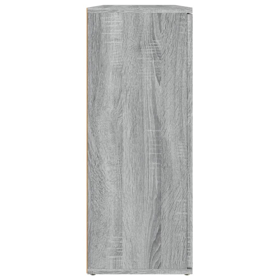 Dressoir 9X29,5X75 Cm Bewerkt Hout Eikenkleurig Grijs sonoma