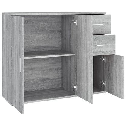 Dressoir 9X29,5X75 Cm Bewerkt Hout Eikenkleurig Grijs sonoma
