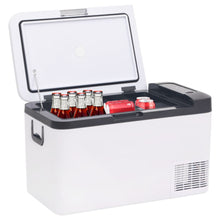 Koelbox Met Handvat En Adapter Pp & Pe Zwart En Wit 18 l met adapter