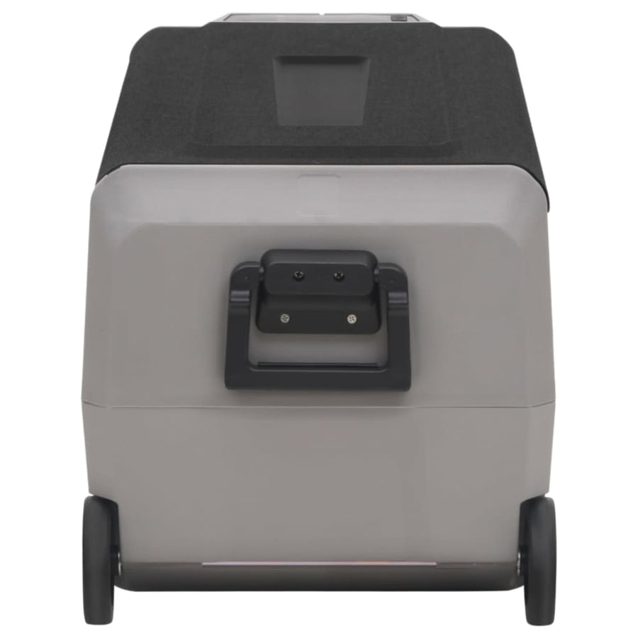 Koelbox Met Wielen En Adapter Pp En Pe Zwart En Grijs 36 l met adapter