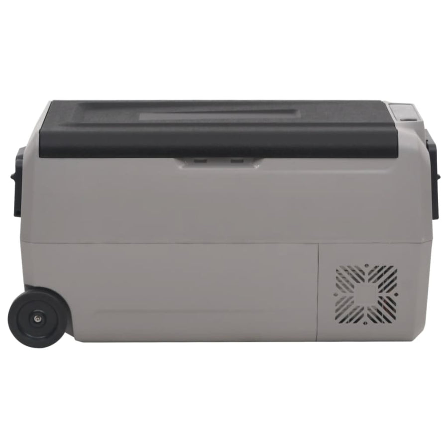 Koelbox Met Wielen En Adapter 50 L Pp En Pe Zwart En Grijs