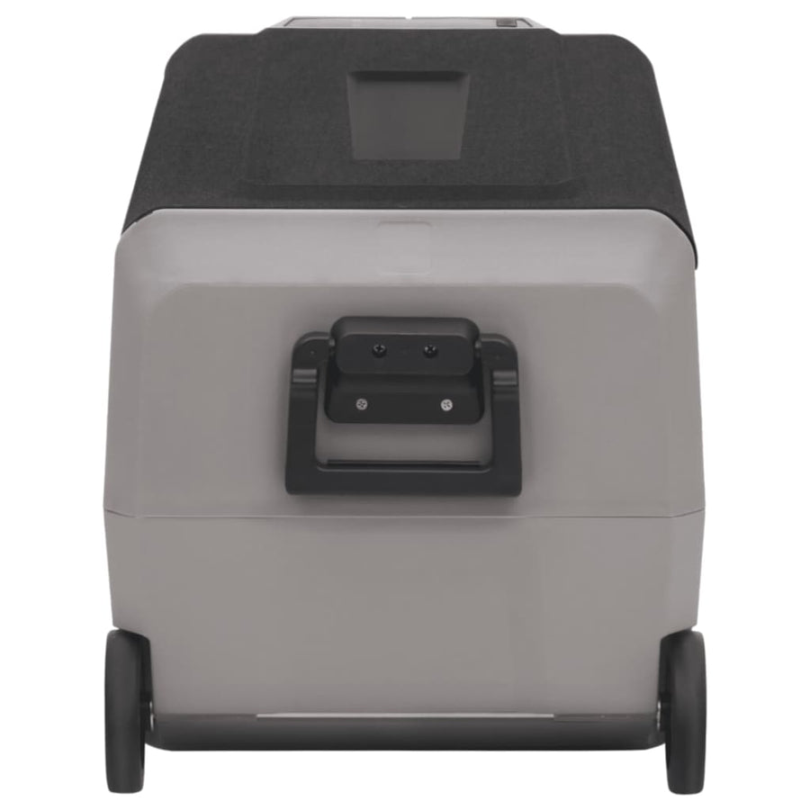 Koelbox Met Wielen En Adapter 50 L Pp En Pe Zwart En Grijs