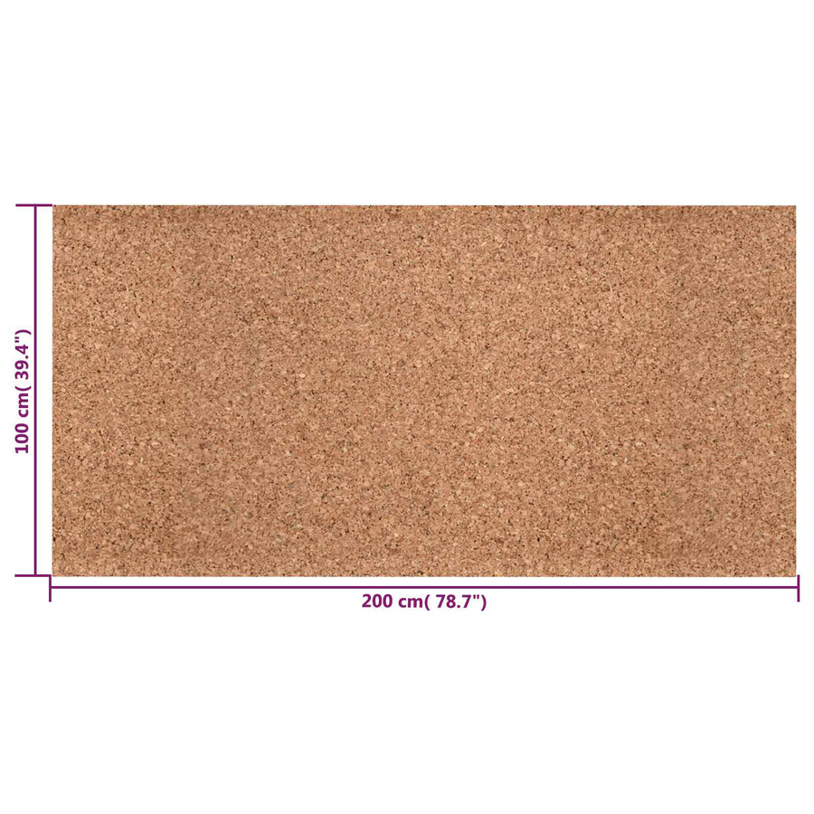 Kurk rol Bruin 100 x 200 x 0,2 cm Kurk