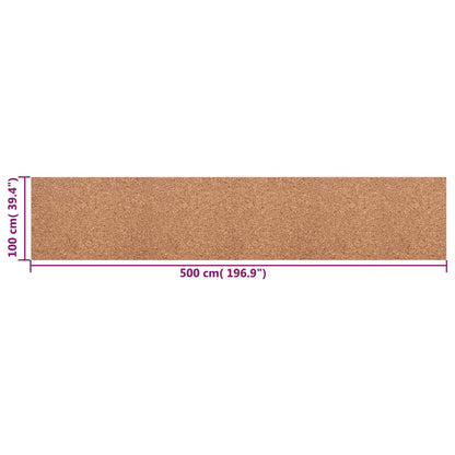 Kurk rol Bruin 100 x 500 x 0,2 cm Kurk