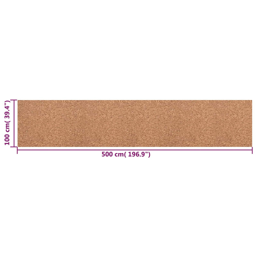Kurk rol Bruin 100 x 500 x 0,8 cm Kurk
