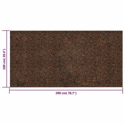 Kurk rol Bruin 200 x 100 cm Kurk en Rubber