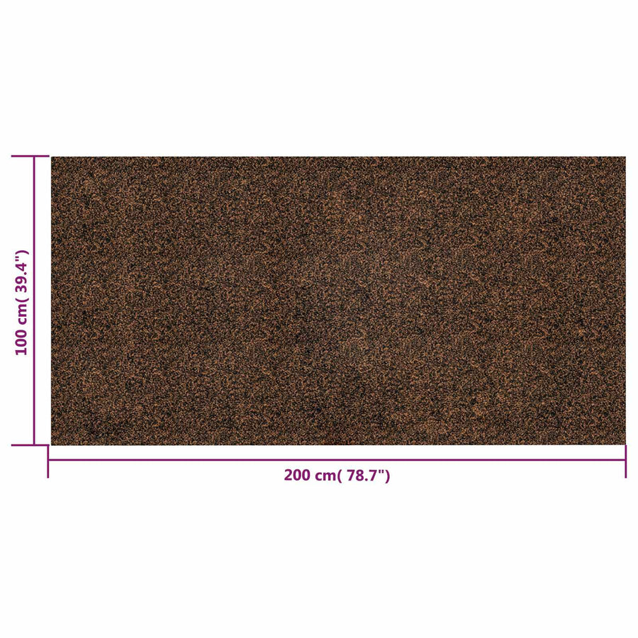 Kurk rol Bruin 200 x 100 cm Kurk en Rubber