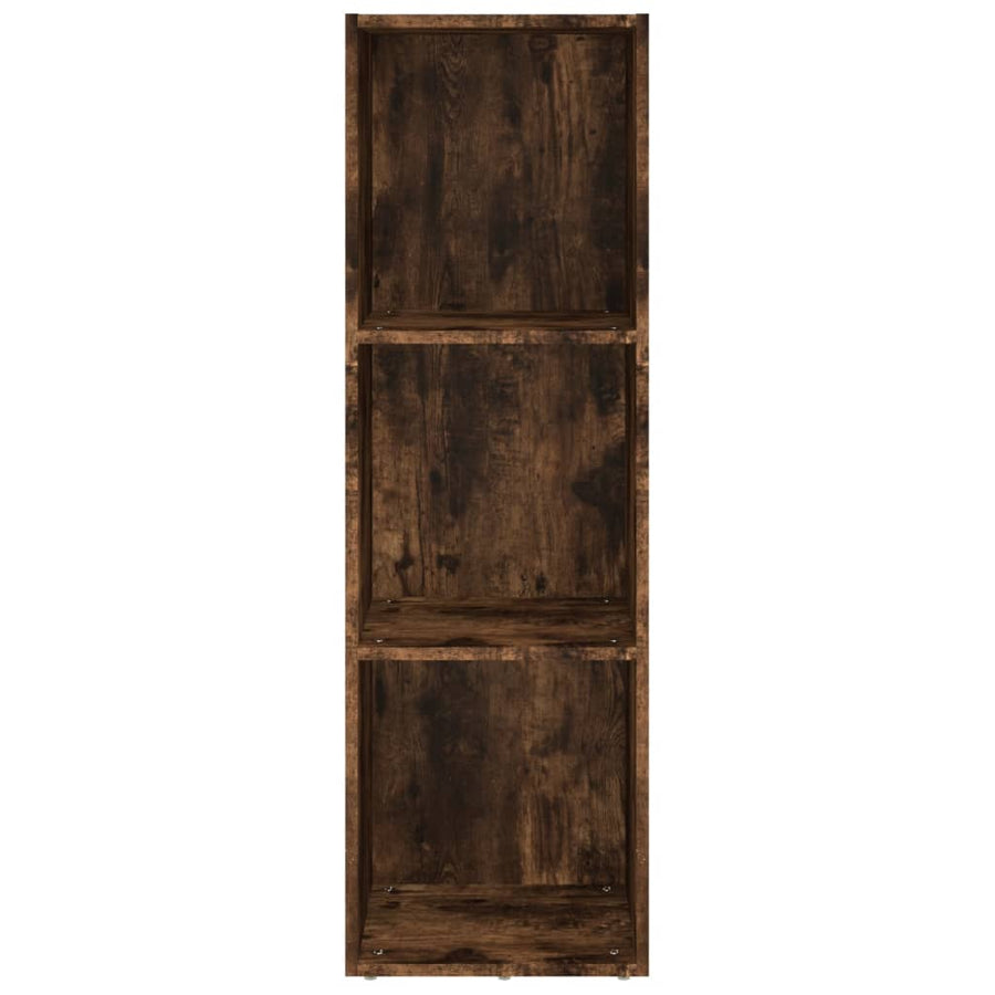 Boekenkast / Tv-Meubel Bewerkt Hout 36 x 30 x 114 cm Gerookt eiken