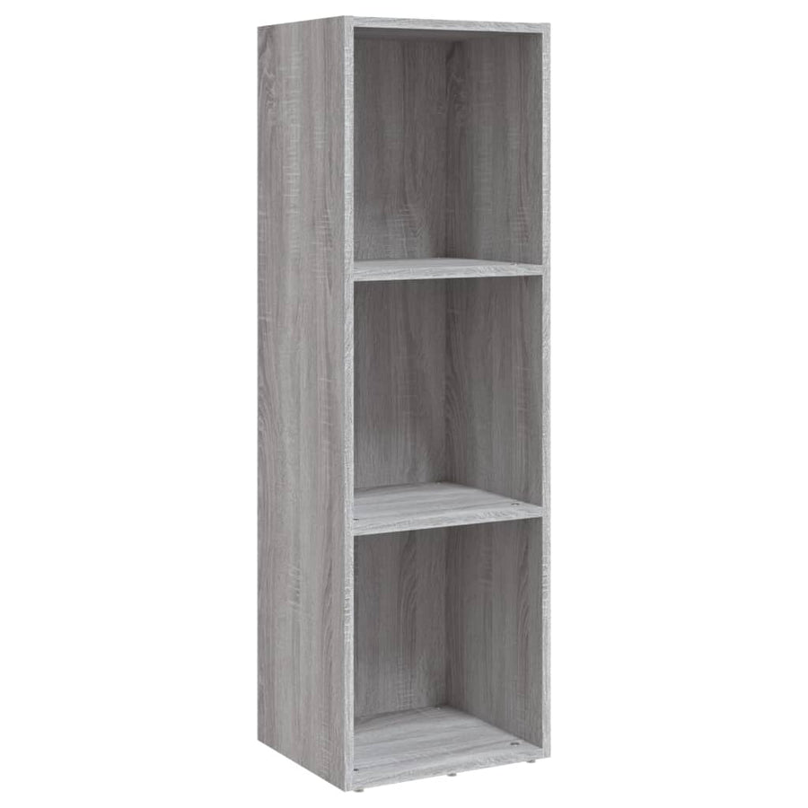 Boekenkast/Tv-Meubel Hout Eiken 36 x 30 x 114 cm Grijs sonoma