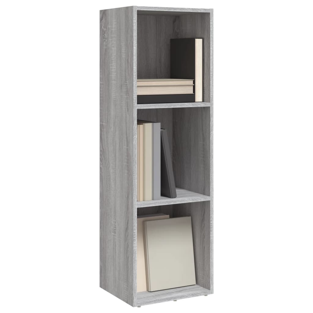 Boekenkast/Tv-Meubel Hout Eiken 36 x 30 x 114 cm Grijs sonoma