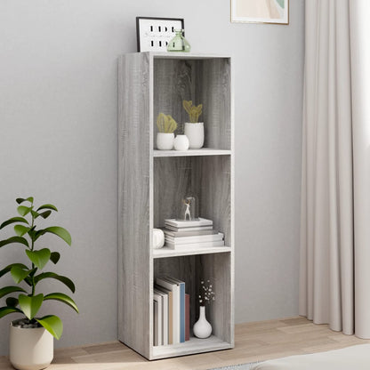 Boekenkast/Tv-Meubel Hout Eiken 36 x 30 x 114 cm Grijs sonoma