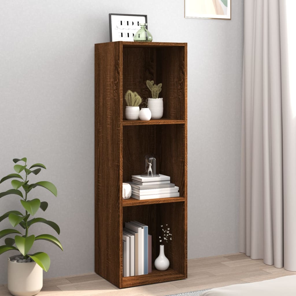 Boekenkast/Tv-Meubel 36 x 30 x 114 cm bruin eikenkleur