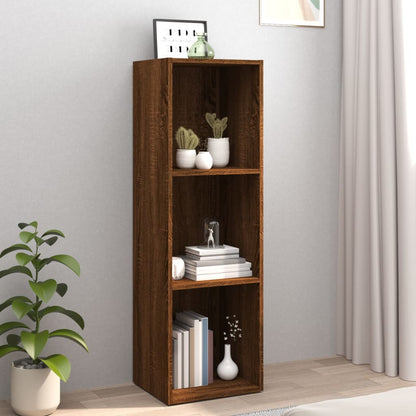 Boekenkast/Tv-Meubel 36 x 30 x 114 cm bruin eikenkleur