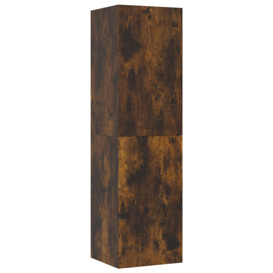 Tv-wandmeubel 30,5x30x110 cm gerookt eikenkleurig 30.5 x 30 x 110 cm Gerookt eiken