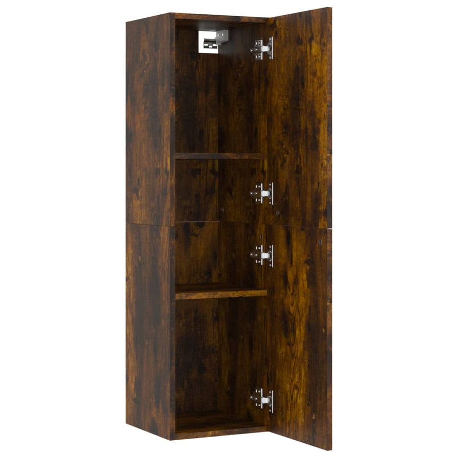 Tv-wandmeubel 30,5x30x110 cm gerookt eikenkleurig 30.5 x 30 x 110 cm Gerookt eiken