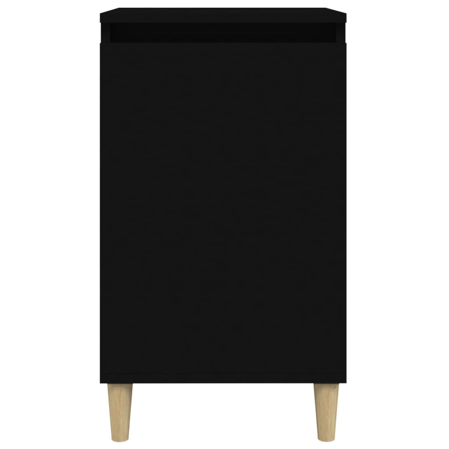 Nachtkastjes 2 St 40X35X70 Cm Bewerkt Hout Zwart