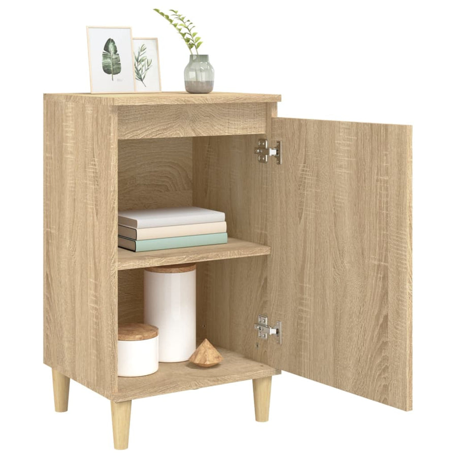 Nachtkastjes 2 St 40X35X70 Cm Bewerkt Hout Sonoma Eikenkleurig