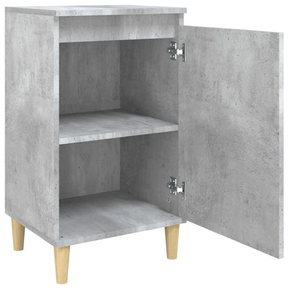 Nachtkastje 40X35X70 Cm Bewerkt Hout Betongrijs