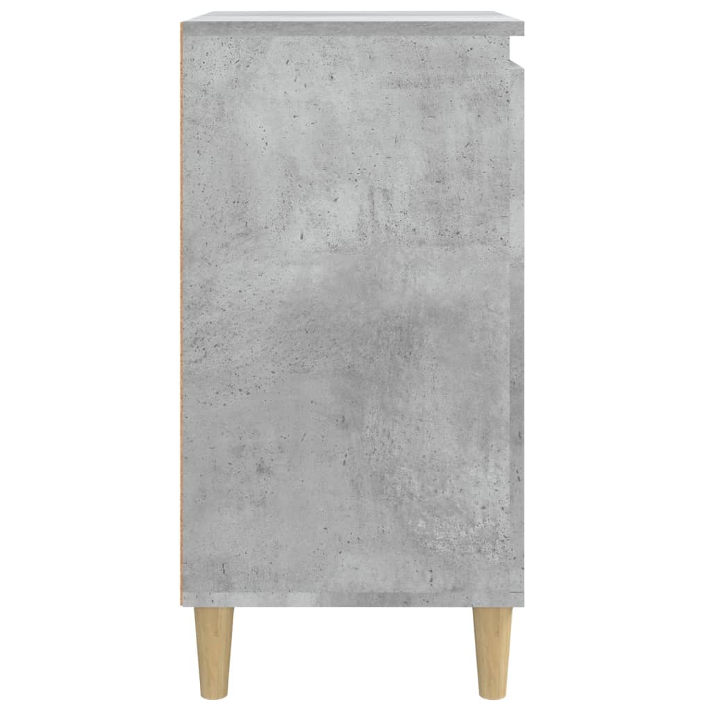 Nachtkastje 40X35X70 Cm Bewerkt Hout Betongrijs