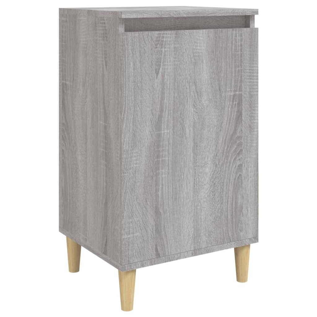 Nachtkastje 40X35X70 Cm Bewerkt Hout Grijs Sonoma Eikenkleurig