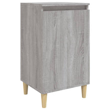 Nachtkastje 40X35X70 Cm Bewerkt Hout Grijs Sonoma Eikenkleurig