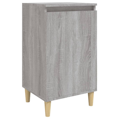 Nachtkastje 40X35X70 Cm Bewerkt Hout Grijs Sonoma Eikenkleurig