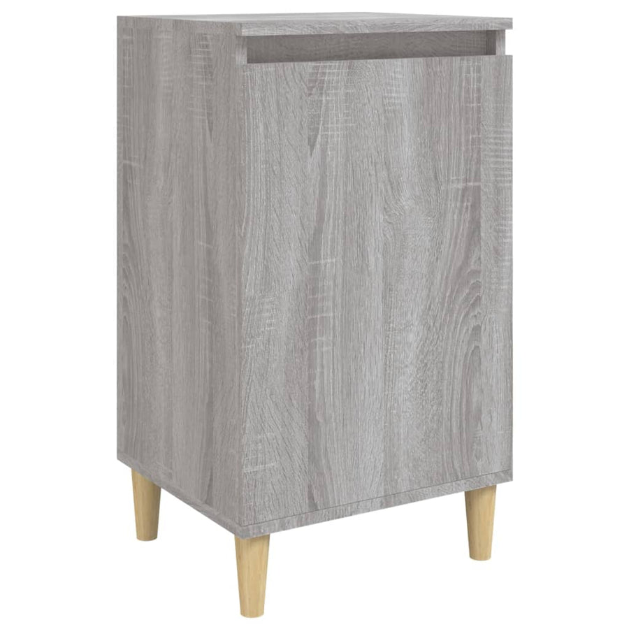 Nachtkastje 40X35X70 Cm Bewerkt Hout Grijs Sonoma Eikenkleurig