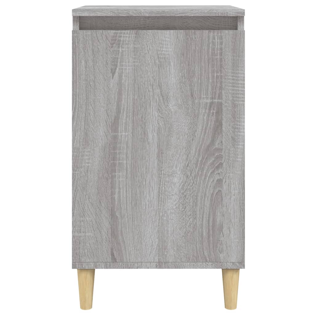 Nachtkastje 40X35X70 Cm Bewerkt Hout Grijs Sonoma Eikenkleurig