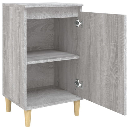 Nachtkastje 40X35X70 Cm Bewerkt Hout Grijs Sonoma Eikenkleurig