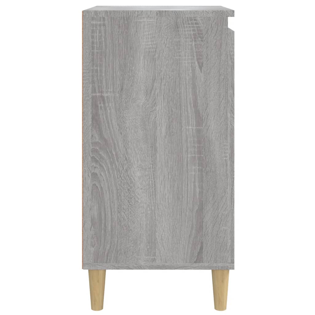 Nachtkastje 40X35X70 Cm Bewerkt Hout Grijs Sonoma Eikenkleurig