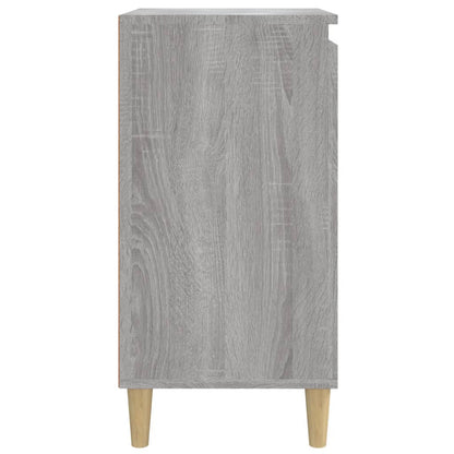 Nachtkastje 40X35X70 Cm Bewerkt Hout Grijs Sonoma Eikenkleurig
