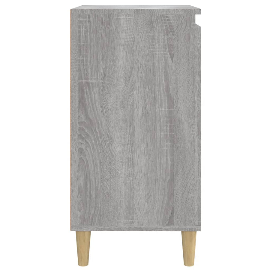Nachtkastje 40X35X70 Cm Bewerkt Hout Grijs Sonoma Eikenkleurig