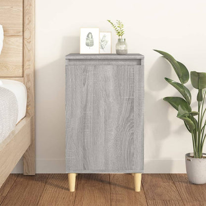 Nachtkastje 40X35X70 Cm Bewerkt Hout Grijs Sonoma Eikenkleurig