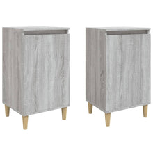 Nachtkastjes 2 St 40X35X70 Cm Bewerkt Hout Grijs Sonoma Eiken