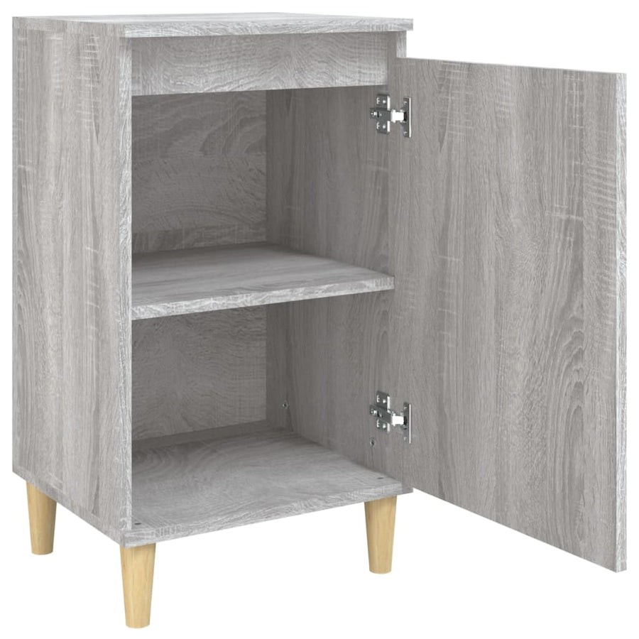 Nachtkastjes 2 St 40X35X70 Cm Bewerkt Hout Grijs Sonoma Eiken