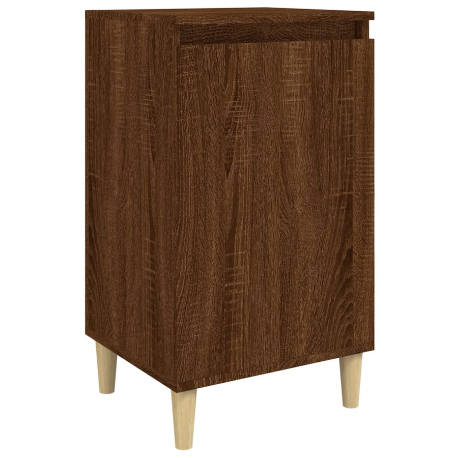 Nachtkastje 40X35X70 Cm Bewerkt Hout Bruin Eikenkleur