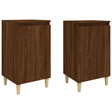Nachtkastjes 2 St 40X35X70 Cm Bewerkt Hout Bruin Eikenkleur