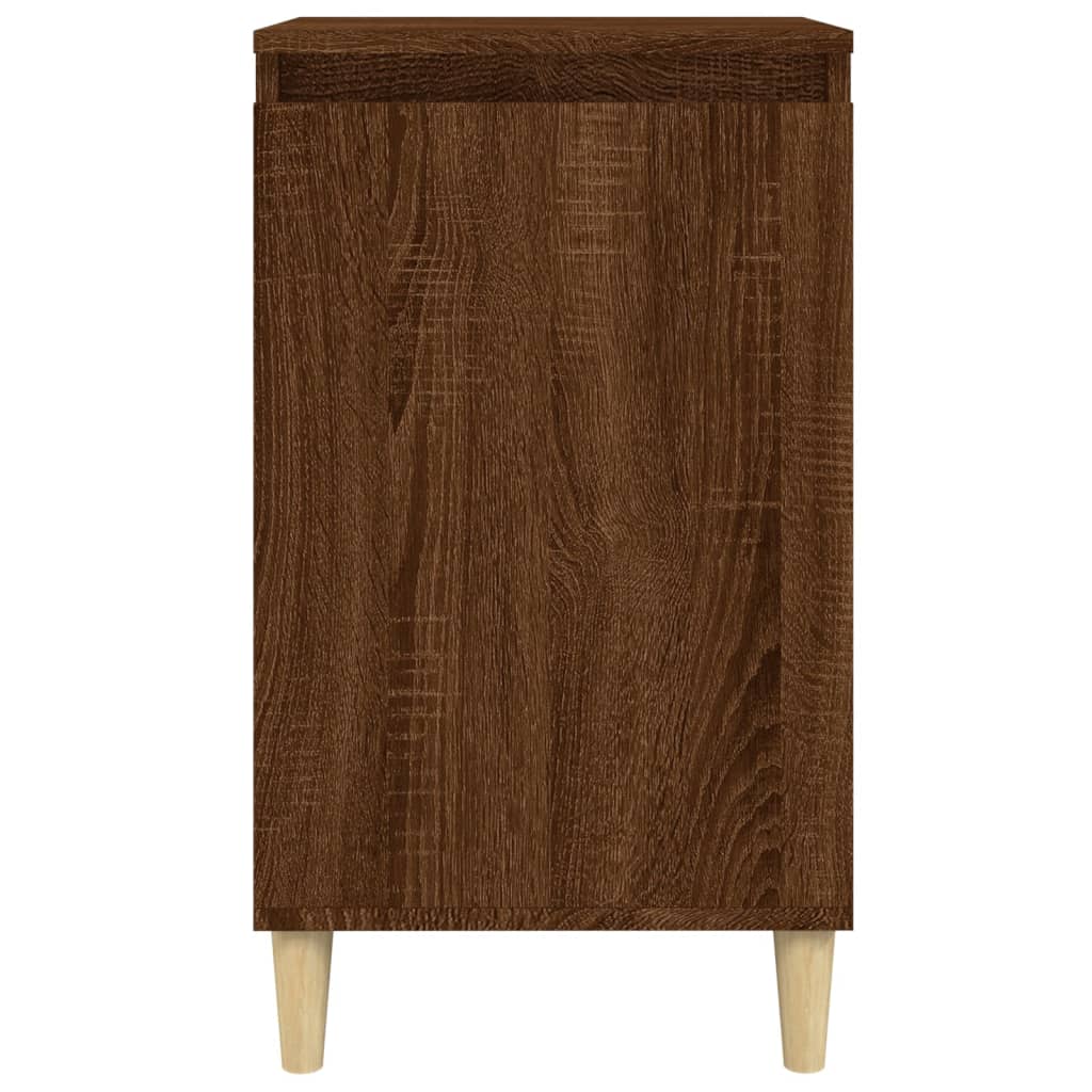 Nachtkastjes 2 St 40X35X70 Cm Bewerkt Hout Bruin Eikenkleur