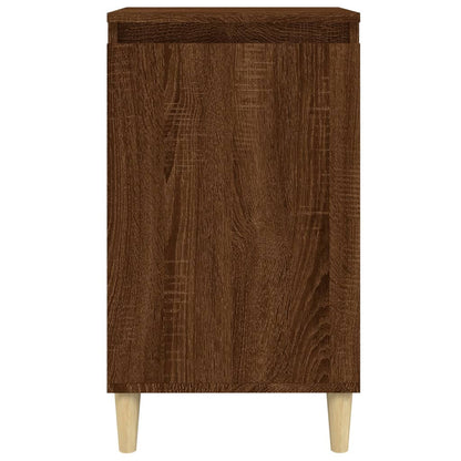 Nachtkastjes 2 St 40X35X70 Cm Bewerkt Hout Bruin Eikenkleur