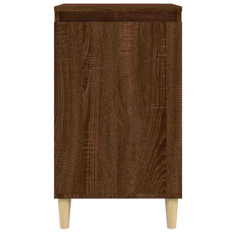 Nachtkastjes 2 St 40X35X70 Cm Bewerkt Hout Bruin Eikenkleur