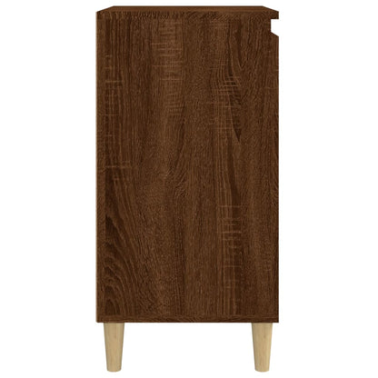 Nachtkastjes 2 St 40X35X70 Cm Bewerkt Hout Bruin Eikenkleur