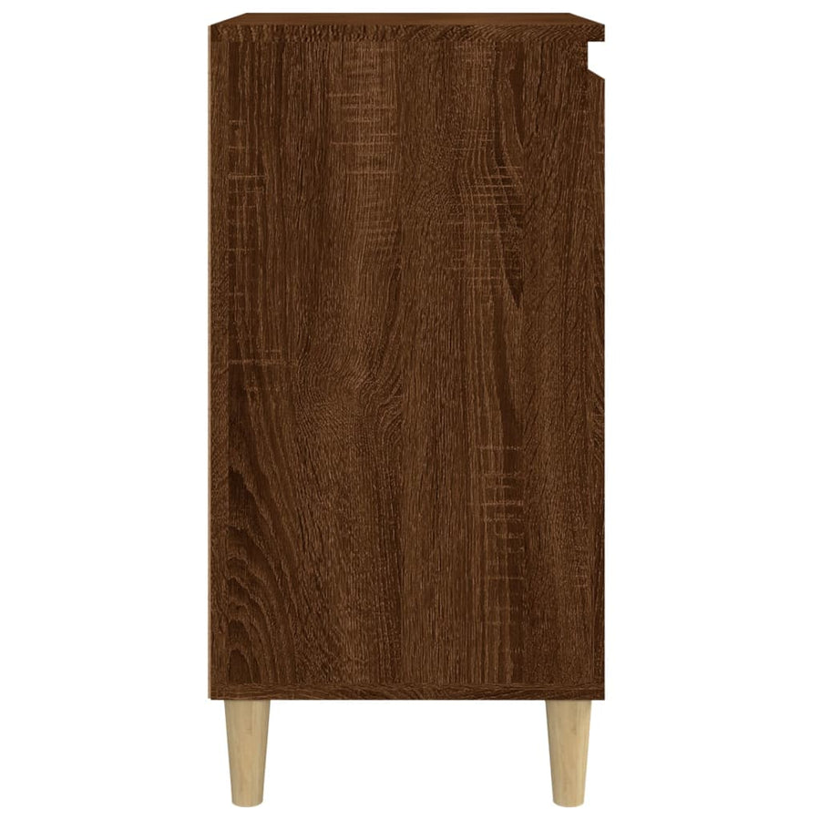 Nachtkastjes 2 St 40X35X70 Cm Bewerkt Hout Bruin Eikenkleur