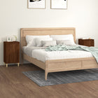 Bedside tables 2 pcs 40x35x70 cm engineered wood brown oak look