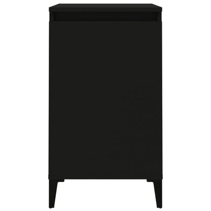 Nachtkastjes 2 St 40X35X70 Cm Bewerkt Hout Zwart